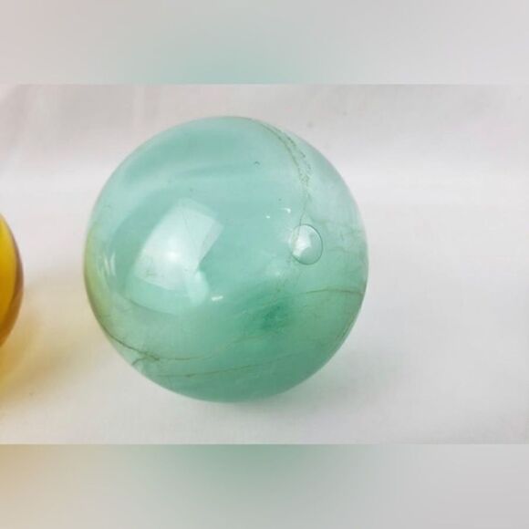 Blown Glass Fishing Floats—Vintage Mermaid Coastal Nautical Sea Decor - Picture 2 of 15